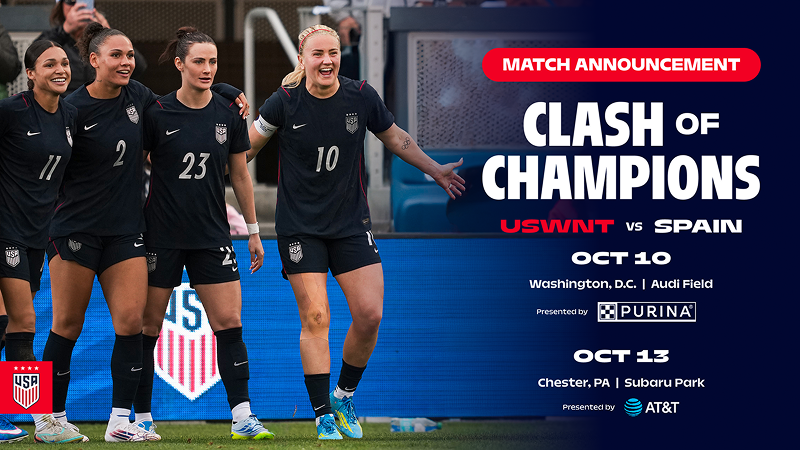 Match announcement: USWNT vs. Spain